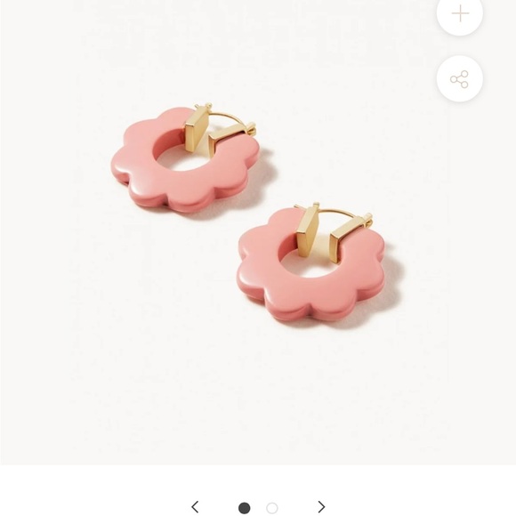 Alaire Resortwear mod Daisy hoop earrings - Picture 2 of 5